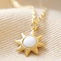 Opal Sun Pendant Necklace, thumbnail 6 of 12