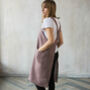 Natural Linen Pinafore Apron, thumbnail 2 of 12