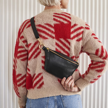 Personalised Luxury Leather Sling Bag, 4 of 12