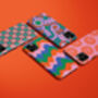 Check Flower Phone Case Durable iPhone Samsung Mobile Cover, thumbnail 11 of 12