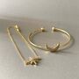 18k Gold Plated Two Piece Celestial Bracelet Set, thumbnail 3 of 3
