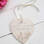 Personalised Maid Of Honour Hanging Heart, thumbnail 1 of 4