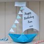 Personalised Birthday Sail Boat Card, thumbnail 1 of 12