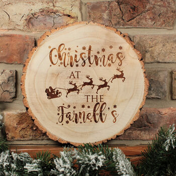 Personalised Family Christmas Wood Slice Decoration, 4 of 4