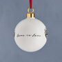 Love Is Love Fine Bone China Bauble, Gay Pride, Lgbt, thumbnail 2 of 5