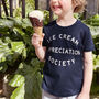 'Ice Cream Appreciation Society' Toddler T Shirt, thumbnail 4 of 5