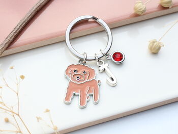 Personalised Cockapoo Keyring Miniature Poodle, Cavapoo, 5 of 12
