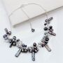 Unusual Assorted Pearl Necklace On Sterling Silver Chain, thumbnail 11 of 12