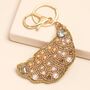 Beaded Croissant Keyring And Bag Charm, thumbnail 1 of 2