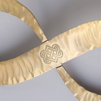 19th Anniversary Bronze Infinity Symbol. Hand Forged Bronze Keepsake, 6 of 9