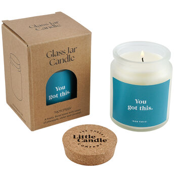 You Got This Candle • Motivational Gift • Scented Glass Jar Candle • Encouragement Gift • Self Care Candle • Gift For Her • Positive Quote, 3 of 4