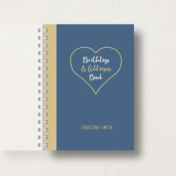 Personalised Birthday And Address Book With Heart, 10 of 10