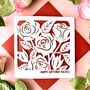 Personalised June Rose Birth Flower Card, thumbnail 1 of 5