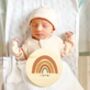 Personalised Earthy Baby Name Rainbow Sign, thumbnail 4 of 7
