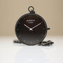 Modern Pocket Watch In Black With Your Own Handwriting, thumbnail 2 of 6