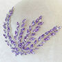 Lilac Crystal Leaf Headpiece, thumbnail 4 of 4