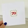 70th Handmade Card, thumbnail 2 of 3