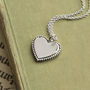 Engravable Sterling Silver Heart Necklace, thumbnail 2 of 5