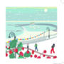 Snow Fighting By The Sea Christmas Card Pack Of Five, thumbnail 2 of 2