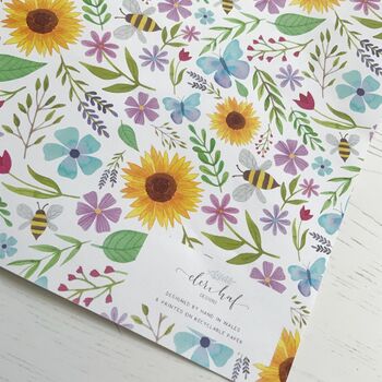Floral Summer Wrapping Paper, 4 of 5