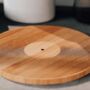 Personalised Bamboo Record Cutting Board, thumbnail 3 of 5