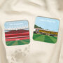 Illustrated Football Stadium Coaster Gift Request Any Stadium, thumbnail 1 of 8