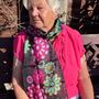 Long Luxurious Silk Scarf Floral, thumbnail 1 of 2