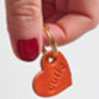 Cutie Leather Heart Keyring, thumbnail 6 of 7