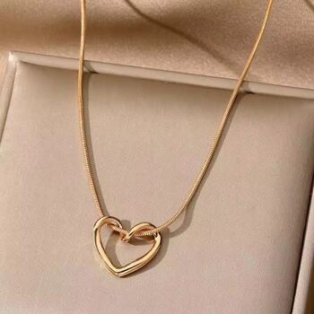 Timeless Love Gold Heart Necklace, 2 of 4