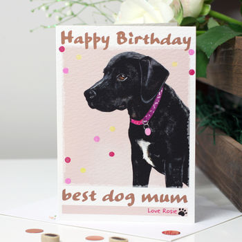 Personalised 'Rosie' Dog Birthday Card, 4 of 9
