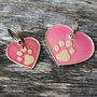 Pink And Silver Heart Pet ID Tag, thumbnail 1 of 8