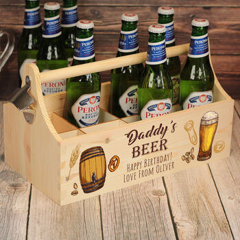 Beer Elements Gift Box Hamper Caddy With Handle, 3 of 3