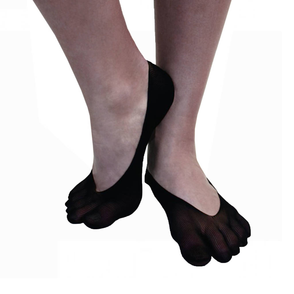 Legwear Plain Nylon Toe Foot Cover Toe Socks By Toetoe 