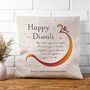 Personalised Diwali Om Symbol Cushion Cover, thumbnail 2 of 5