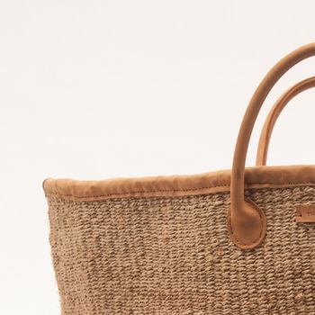 Natural Speckled Woven Laundry Basket, 4 of 6