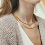 Chunky Gold Snake Chain Necklace, thumbnail 1 of 12