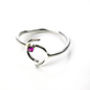 Silver Ring Set With Bright Precious Gemstones, thumbnail 2 of 4