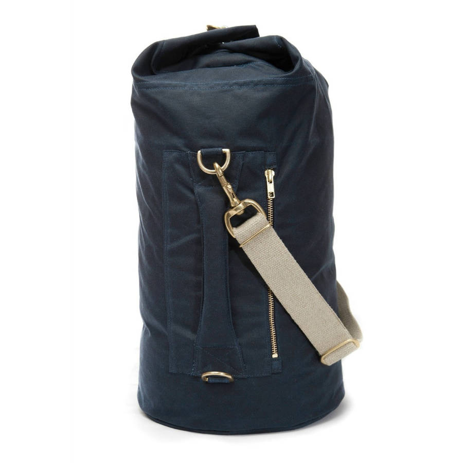 tombag waxed canvas duffle bag medium by tombag | 0