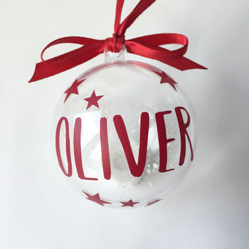 A Personalised Christmas Tree Bauble, 7 of 12