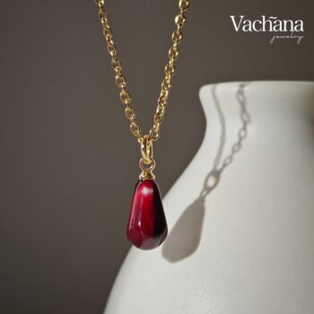 Red Pomegranate Seed Necklace, 2 of 10
