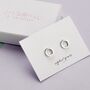 Sterling Silver Open Circle Earrings, thumbnail 1 of 2