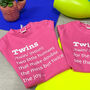 Funny Twin Definition T Shirt, thumbnail 3 of 8