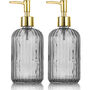 Two Pack Versatile Glass Soap Dispenser Bottle Pump, thumbnail 8 of 12