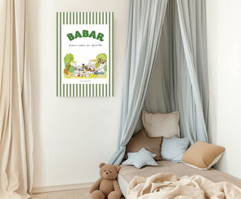Babar Picnic Nursery Art Print, 2 of 4