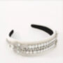 Gatsby Rhinestone Headband With A Pink Satin Drawstring Bag // Ages Six To Adult, thumbnail 2 of 5