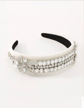 Gatsby Rhinestone Headband With A Pink Satin Drawstring Bag // Ages Six To Adult, 2 of 5