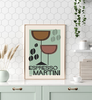 Espresso Martini Cocktail Art Print, 3 of 3