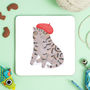 Cat Coaster Cats In Hats And Wigs Coasters, thumbnail 11 of 12