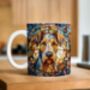 Airedale Terrier Suncatcher Artwork Ceramic Mug, thumbnail 4 of 5
