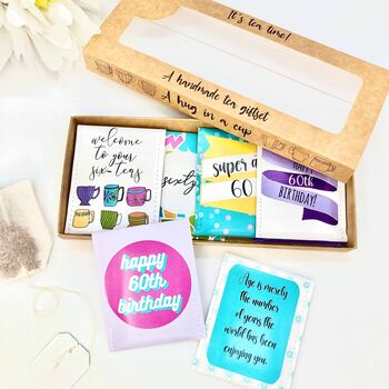 60th Birthday Tea Gift Set | Milestone Birthdays, 3 of 12